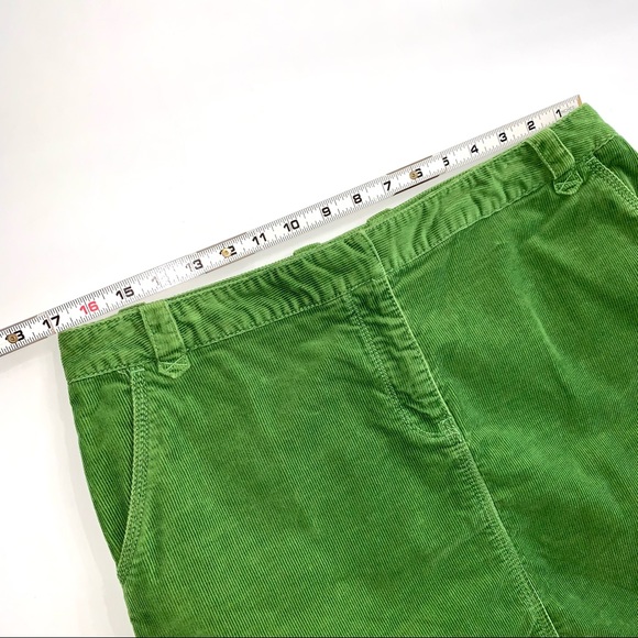 Tommy Hilfiger Green Corduroy Mini Skirts Size 12 - Picture 5 of 10